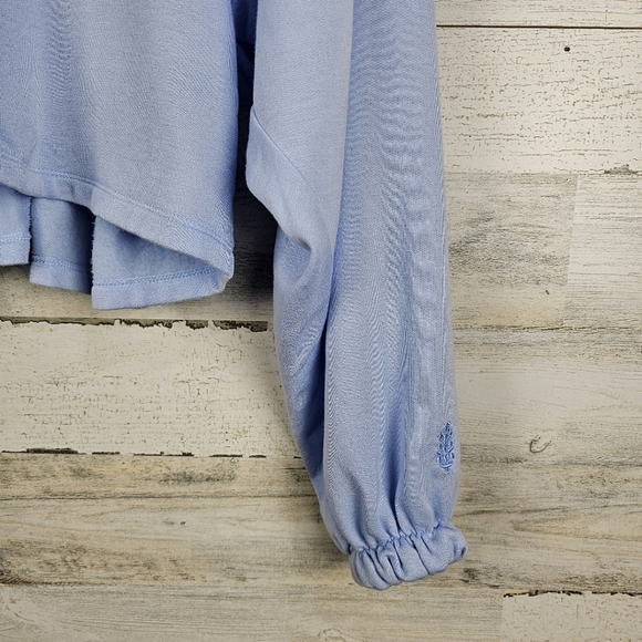 Free People Movement Good To Go Sweat Top Size XS Blue Oversized Dolman Sleeve - Picture 9 of 16